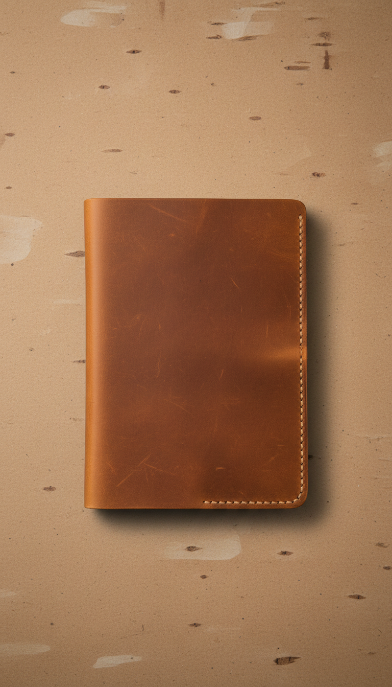 Rustic Leather Journal With Wrap Closure